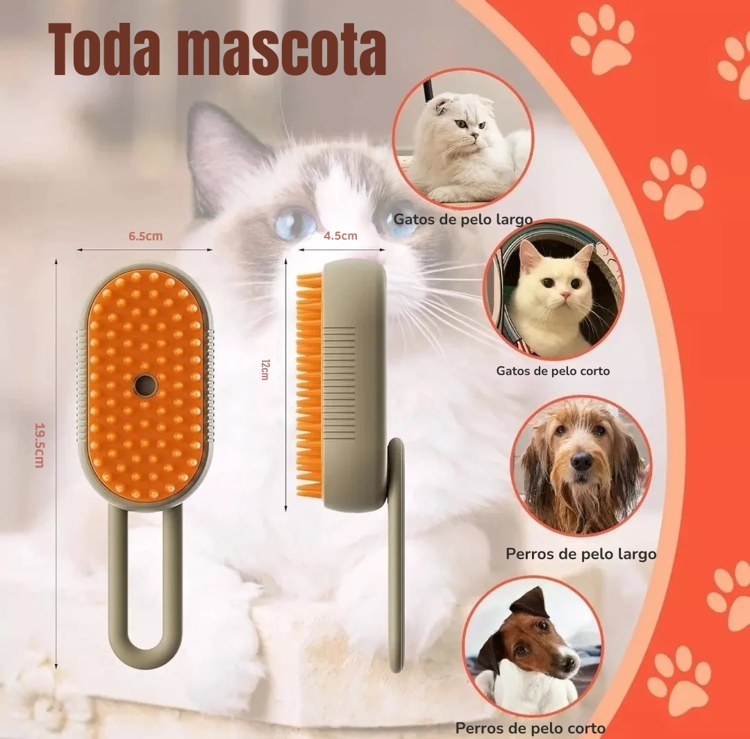 Cepillo Mascota Vapor
