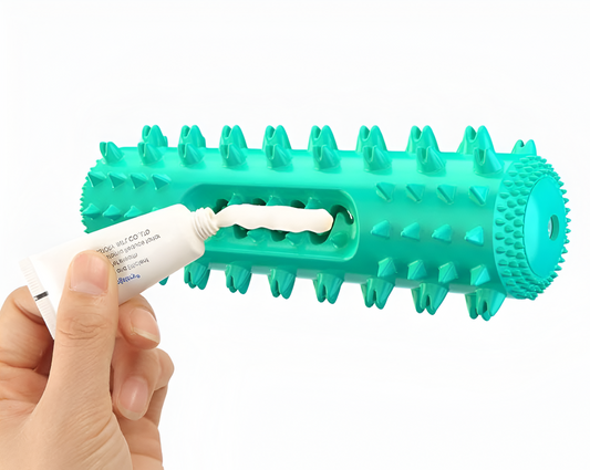 Juguete de perro con lavado de dientes