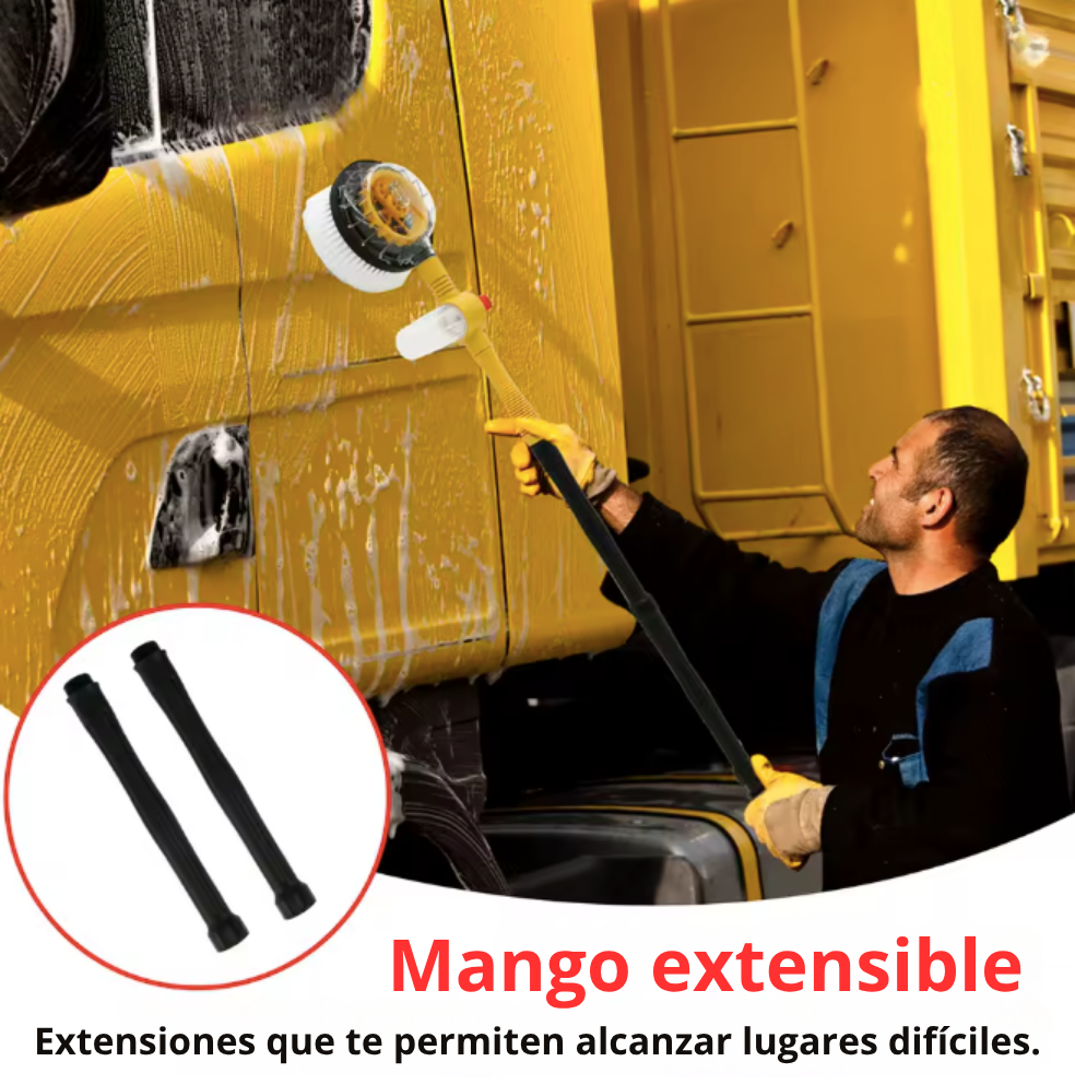 Cepillo automático de lavado retráctil