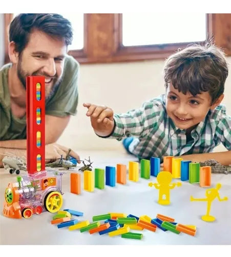 Tren dominó de juguete